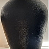 Vaso cerâmica preto fosco M