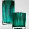 Vaso verde cristal 2Q P Jacqueline Terpins